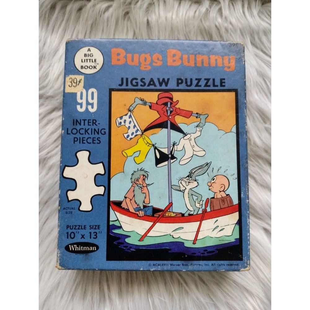 Whitman Little Big Book Bugs Bunny 99 Piece 10X13 Puzzle No 4657-4 Complete